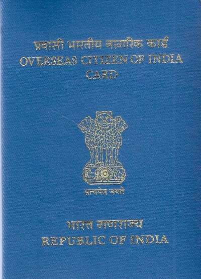 OCI India passport