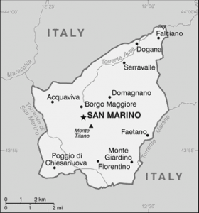 San Marino map