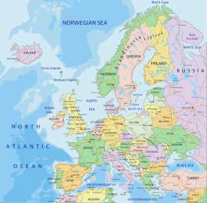 Europe map