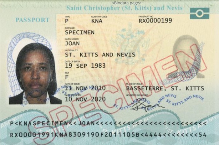 St Kitts and Nevis Passport