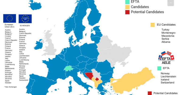 List of EU/EEA/Schengen countries