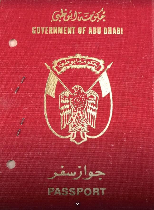 Abu Dhabi and dependencies passport