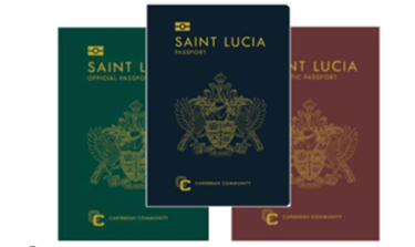 New Saint Lucia E-Passport