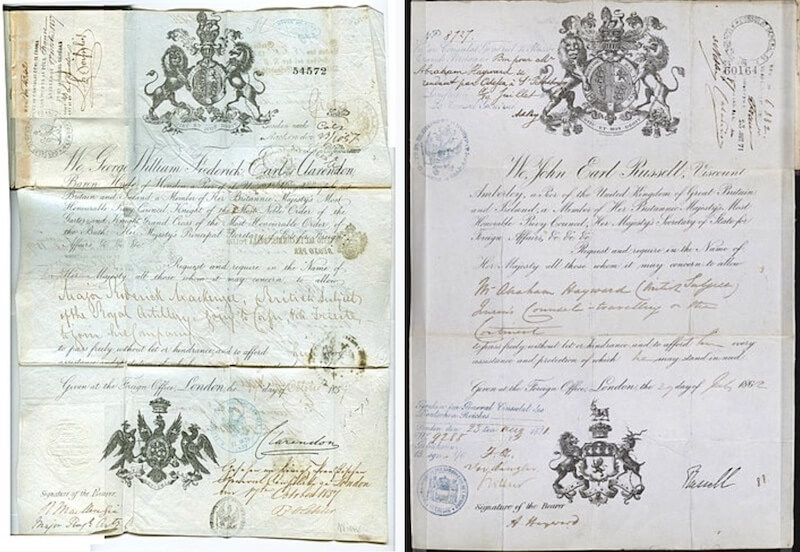 British passport 1856