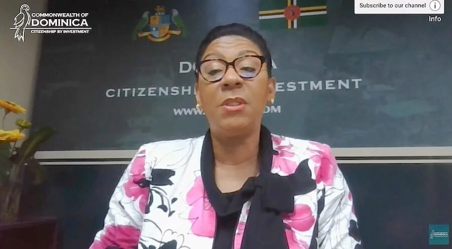 Marie Therese Johnson, CEO of Dominica CBIU