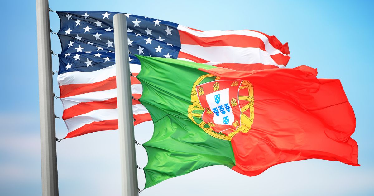 Portugal USA Flag