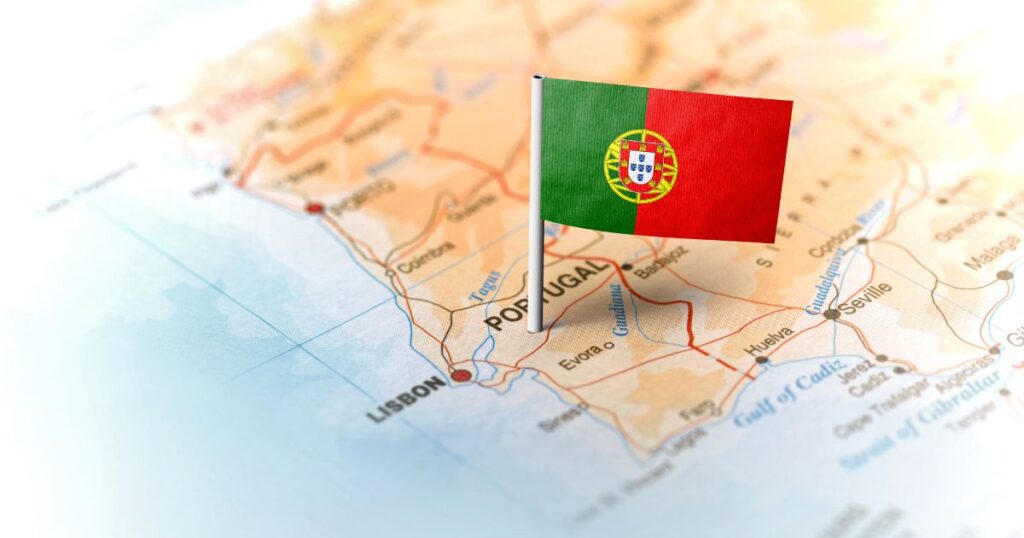 Portugal Flag Map