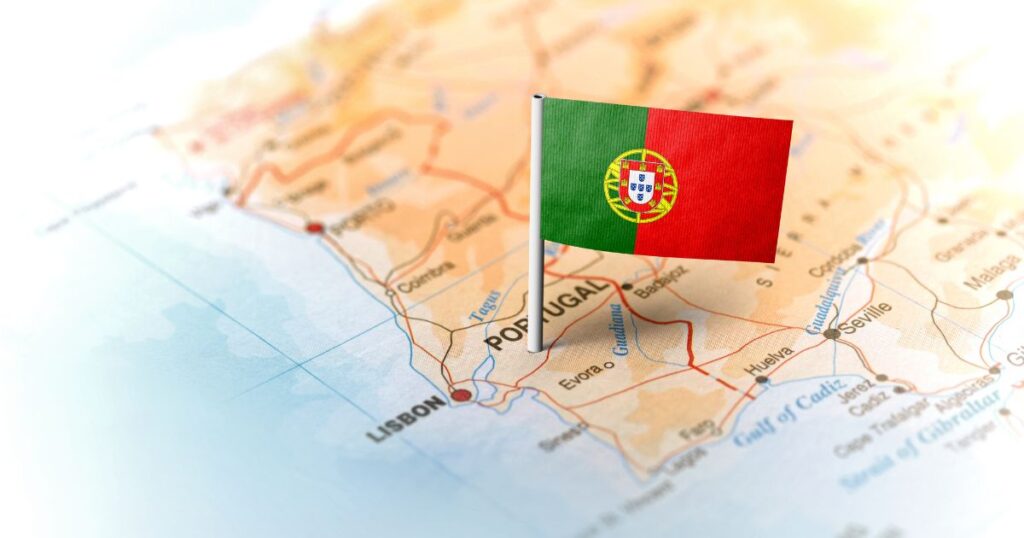 Portugal Map Flag