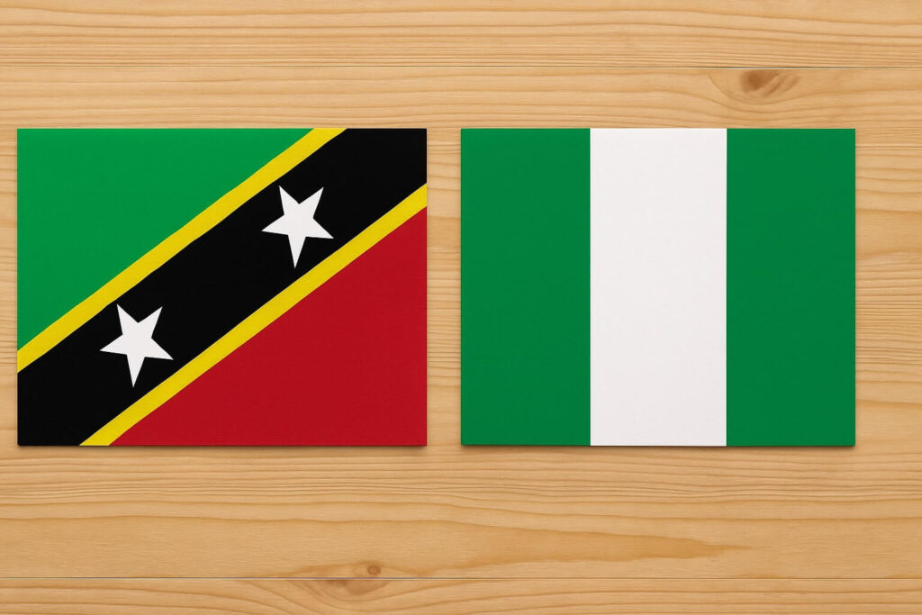 SKN and Nigeria Flags
